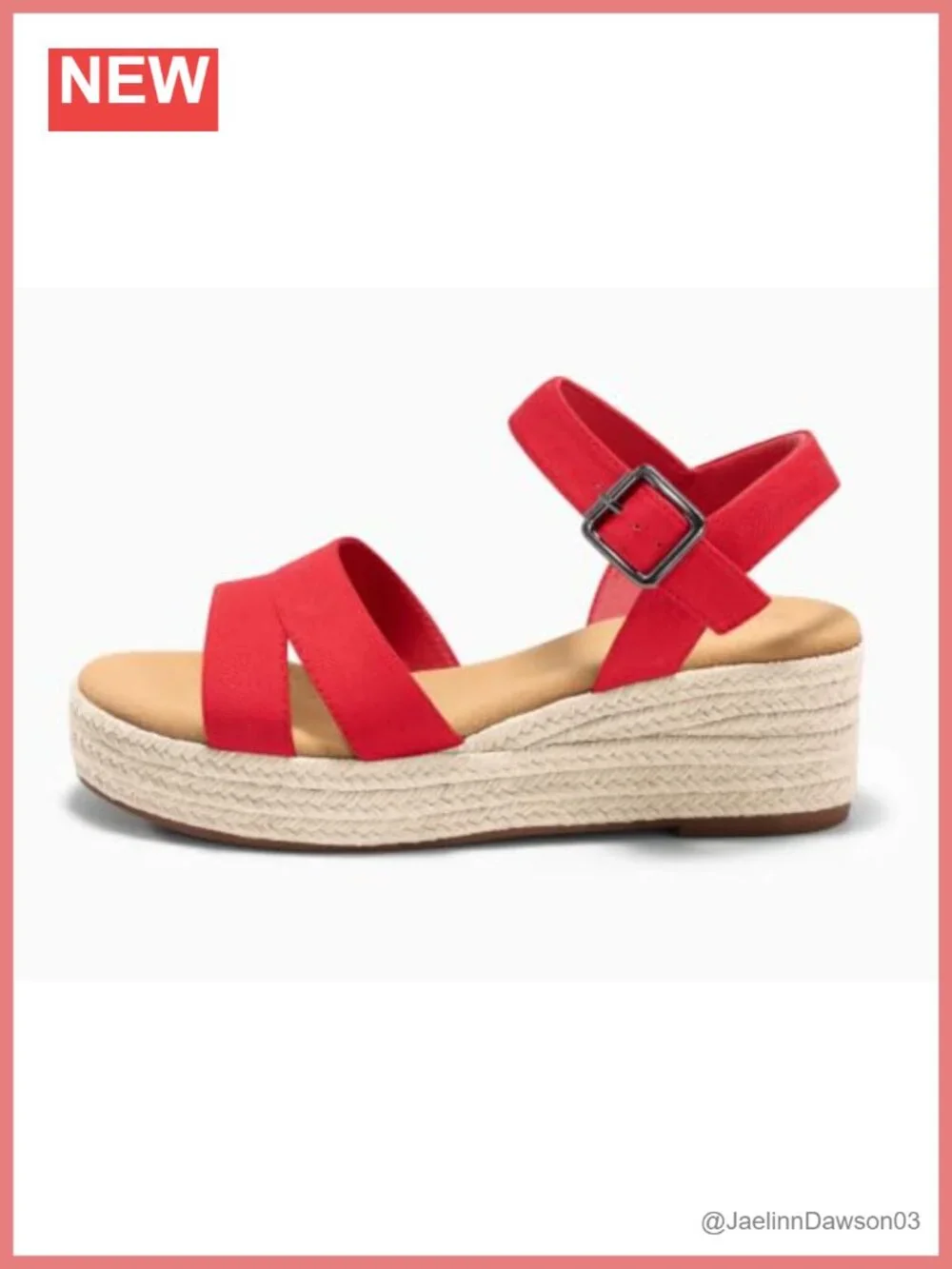 Women's Espadrille Wedge Platform Sandals Open Toe Buckle Ankle Strap Memory